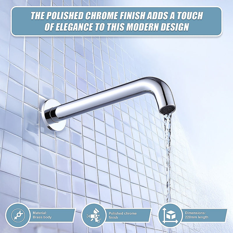 160mm Bath Spout Polished Chrome Finish