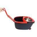 Spin Rotating Mop and Bucket Set with Wheels and 4 Microfibre Mop Heads