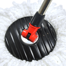 Spin Rotating Mop and Bucket Set with Wheels and 4 Microfibre Mop Heads