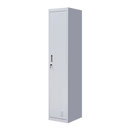 Standard Lock One-Door Office Gym Shed Clothing Locker Cabinet Grey