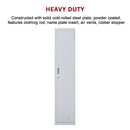 Padlock-operated lock One-Door Office Gym Shed Clothing Locker Cabinet Grey