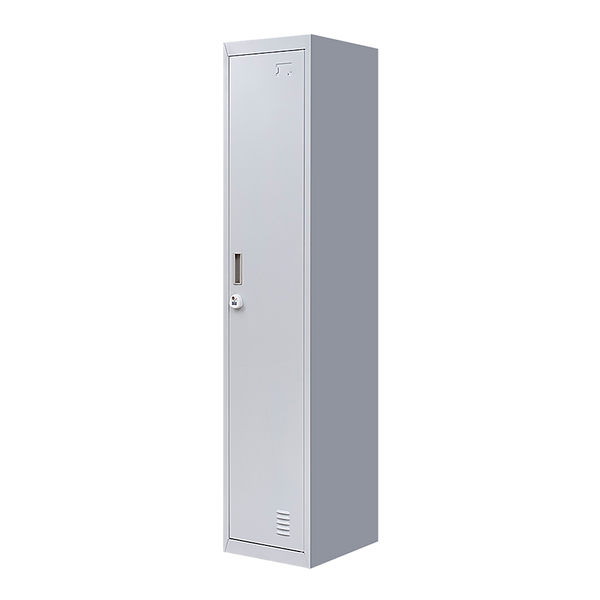 3-Digit Combination Lock One-Door Office Gym Shed Clothing Locker Cabinet Grey