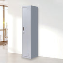 3-Digit Combination Lock One-Door Office Gym Shed Clothing Locker Cabinet Grey