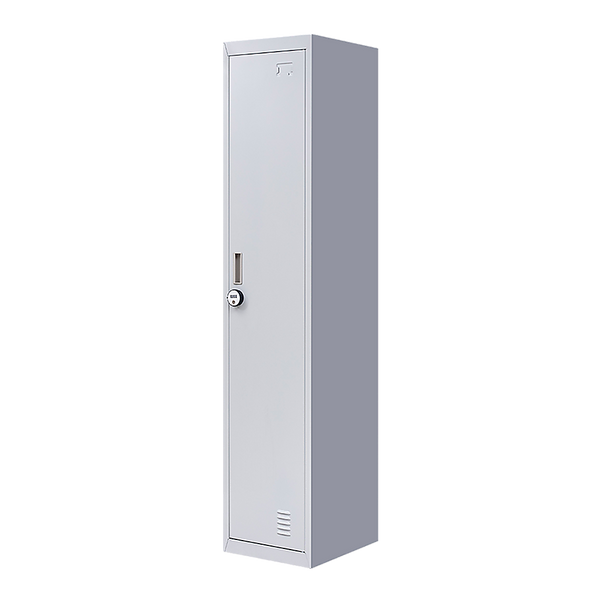 4-Digit Combination Lock One-Door Office Gym Shed Clothing Locker Cabinet Grey