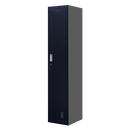 Standard Lock  One-Door Office Gym Shed Clothing Locker Cabinet Black