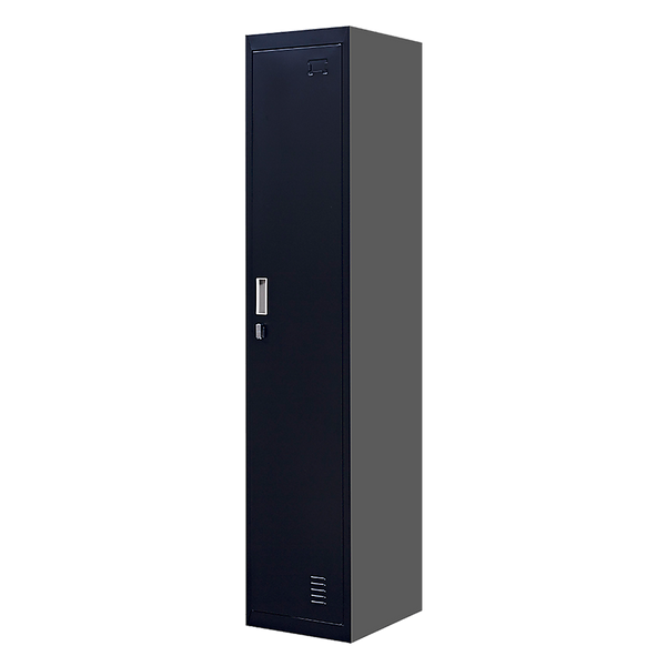 Padlock-operated lock One-Door Office Gym Shed Clothing Locker Cabinet Black