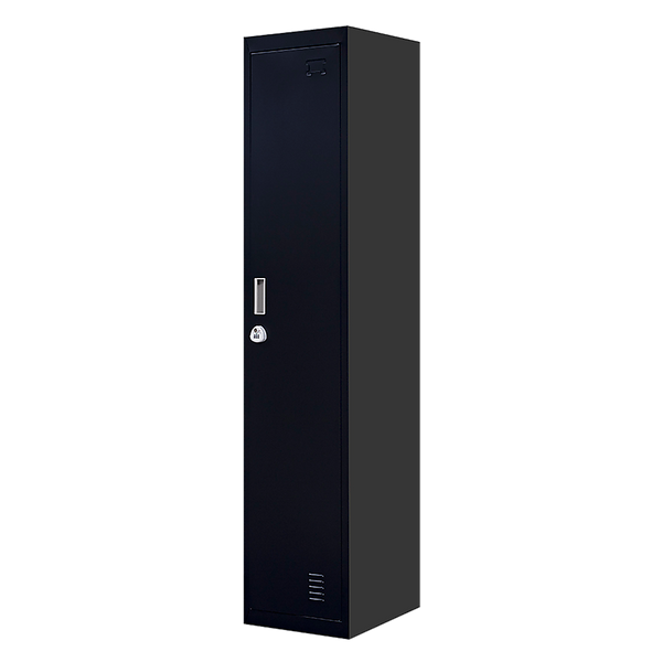 3-Digit Combination Lock One-Door Office Gym Shed Clothing Locker Cabinet Black