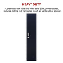 3-Digit Combination Lock One-Door Office Gym Shed Clothing Locker Cabinet Black