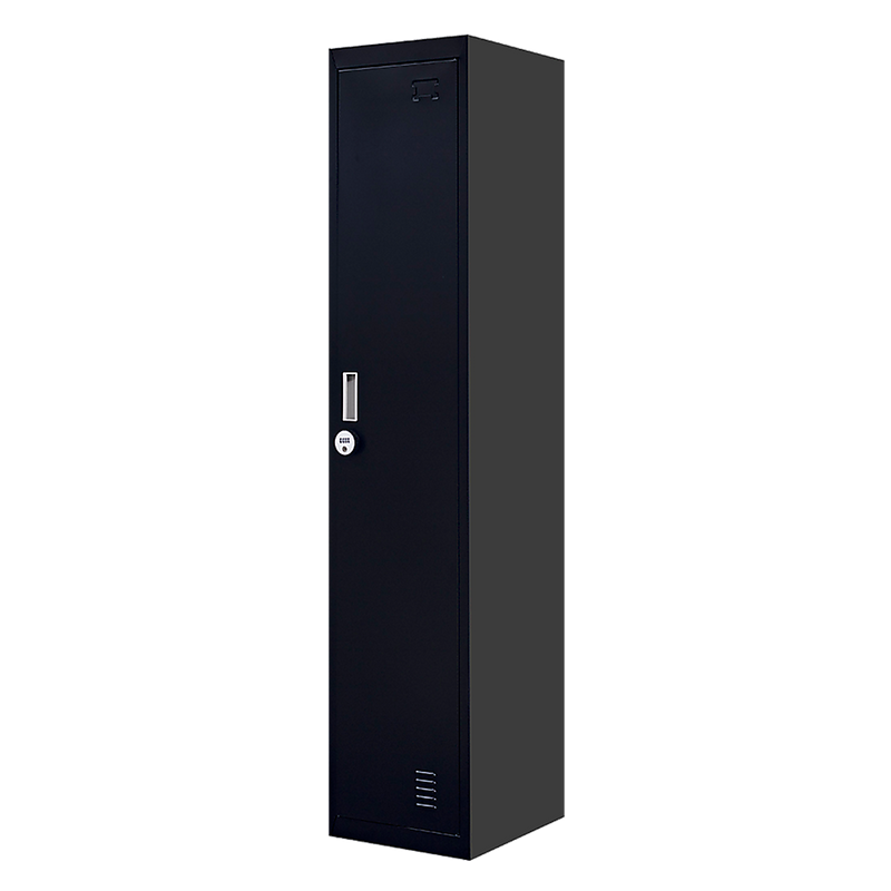 4-Digit Combination Lock One-Door Office Gym Shed Clothing Locker Cabinet Black