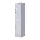 4-Digit Combination Lock 2-Door Vertical Locker for Office Gym Shed School Home Storage Grey