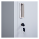 Standard Lock 4 Door Locker for Office Gym Grey