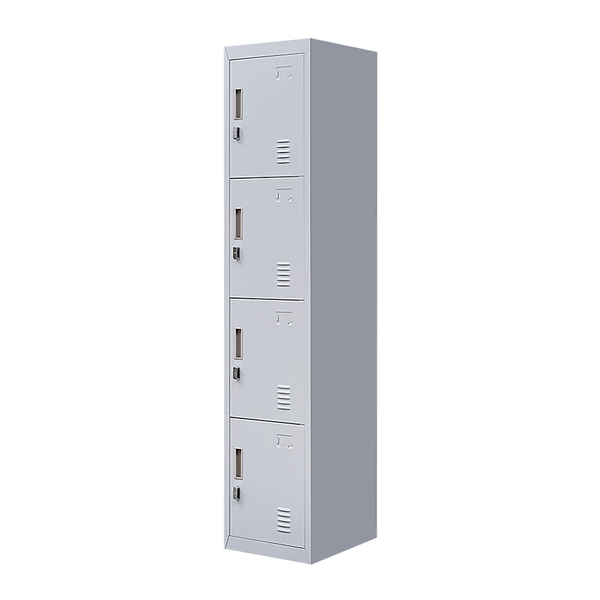 Padlock-operated lock 4 Door Locker for Office Gym Grey