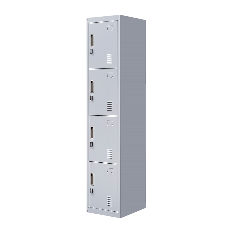 Padlock-operated lock 4 Door Locker for Office Gym Grey