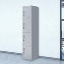 Padlock-operated lock 4 Door Locker for Office Gym Grey