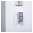 Padlock-operated lock 4 Door Locker for Office Gym Grey