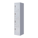 3-digit Combination Lock 4 Door Locker for Office Gym Grey