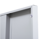 3-digit Combination Lock 4 Door Locker for Office Gym Grey