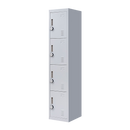 4-Digit Combination Lock 4 Door Locker for Office Gym Grey
