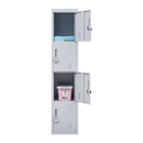 4-Digit Combination Lock 4 Door Locker for Office Gym Grey