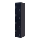 Padlock-operated lock 4 Door Locker for Office Gym Black