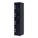 3-digit Combination Lock 4 Door Locker for Office Gym Black