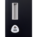 3-digit Combination Lock 4 Door Locker for Office Gym Black