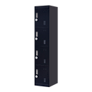 4-digit Combination Lock 4 Door Locker for Office Gym Black