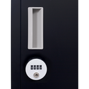 4-digit Combination Lock 4 Door Locker for Office Gym Black