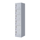 Standard Lock 6-Door Locker for Office Gym Shed School Home Storage Grey