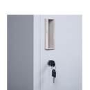Standard Lock 6-Door Locker for Office Gym Shed School Home Storage Grey