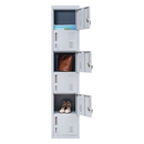 Standard Lock 6-Door Locker for Office Gym Shed School Home Storage Grey