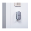 Padlock-operated Lock 6-Door Locker for Office Gym Shed School Home Storage Grey