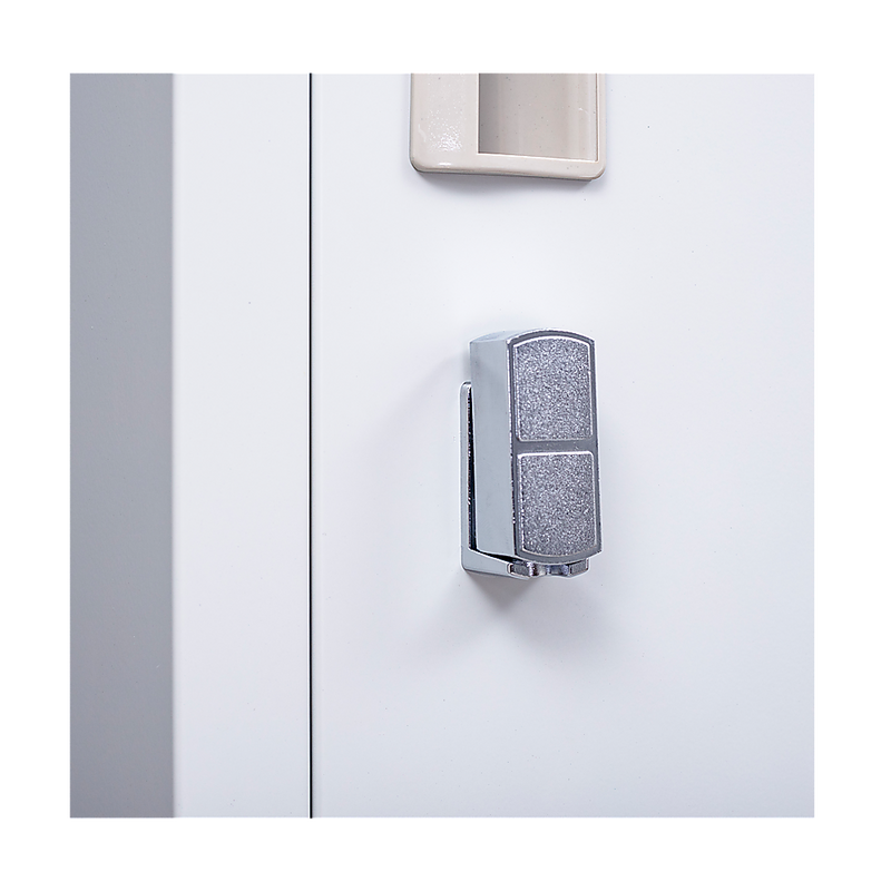 Padlock-operated Lock 6-Door Locker for Office Gym Shed School Home Storage Grey