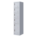 3-digit Combination Lock 6-Door Locker for Office Gym Shed School Home Storage Grey