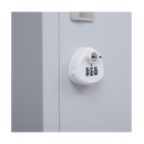 3-digit Combination Lock 6-Door Locker for Office Gym Shed School Home Storage Grey