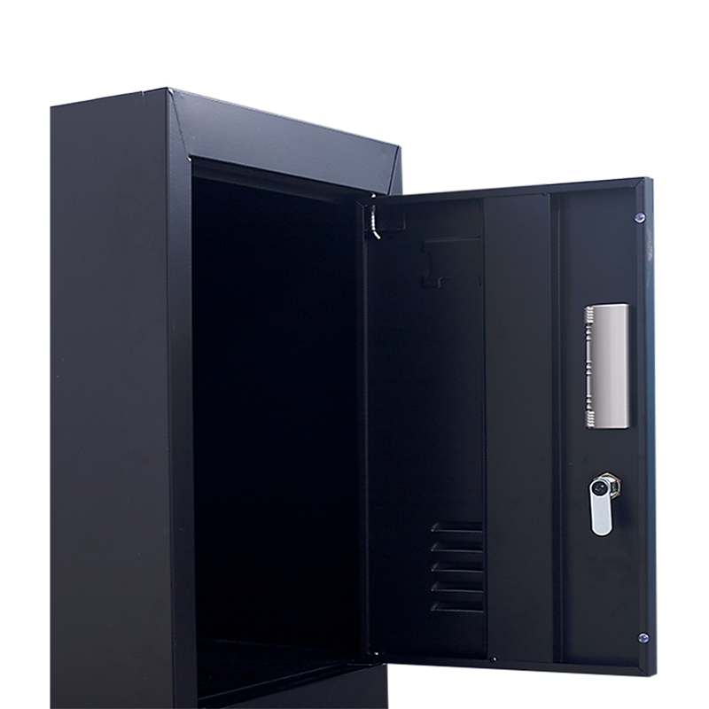 3-Digit Combination Lock 6-Door Locker for Office Gym Shed School Home Storage Black