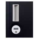 4-digit Combination Lock 6-Door Locker for Office Gym Shed School Home Storage Black