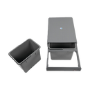 Set of 2 15L Pull Out Trash Bin Dual Kitchen Garbage Waste Basket Cabinet Bin