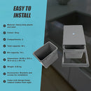 Set of 2 15L Pull Out Trash Bin Dual Kitchen Garbage Waste Basket Cabinet Bin