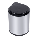 Kitchen Swing Pull Out Bin Stainless Steel Garbage Rubbish Waste Trash Can 14L