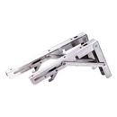 2x 10" Stainless Steel Folding Table Bracket Shelf Bench 50kg Load Heavy Duty