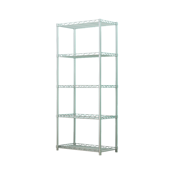 5 Tier Chrome Metal Storage Rack Shelving Wire Shelf