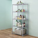 5 Tier Chrome Metal Storage Rack Shelving Wire Shelf