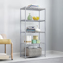 5 Tier Chrome Metal Storage Rack Shelving Wire Shelf