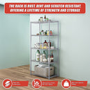 5 Tier Chrome Metal Storage Rack Shelving Wire Shelf