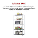 5 Tier Chrome Metal Storage Rack Shelving Wire Shelf