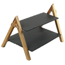 Party 2 Tier Cake Stand Slate Wedding Tiered Serving Stand Afternoon Tea