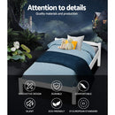 Artiss Single Size Wooden Bed Frame Mattress Base Timber Platform White