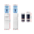 Devanti 22L Water Cooler Dispenser Hot Cold Taps Purifier Filter Replacement
