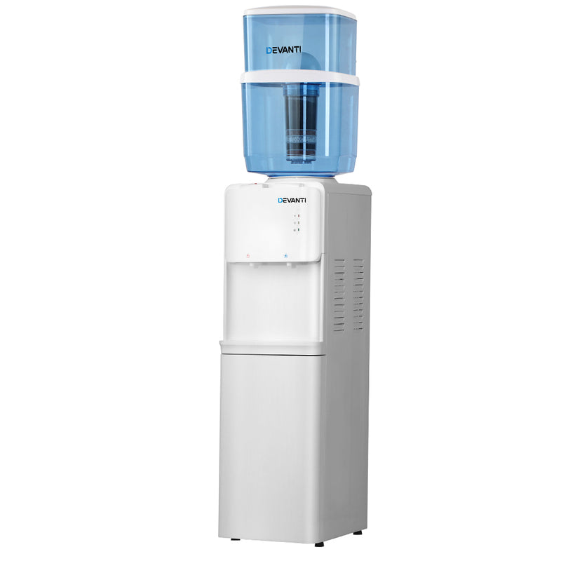 Devanti 22L Water Cooler Dispenser Hot Cold Taps Purifier Filter Replacement